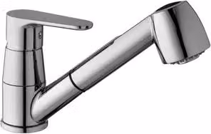 Rubinetto Miscelatore Monoc Lavello C Doccia Estraibile Linea Paffo Cromo
