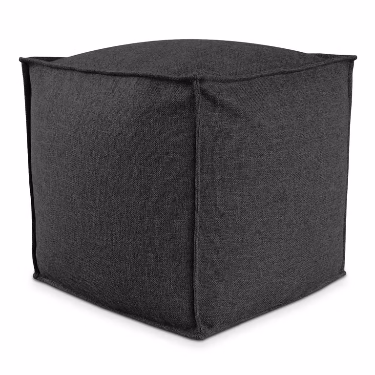 POUF QUADRATO PIUMA 80x80 cm Antracite