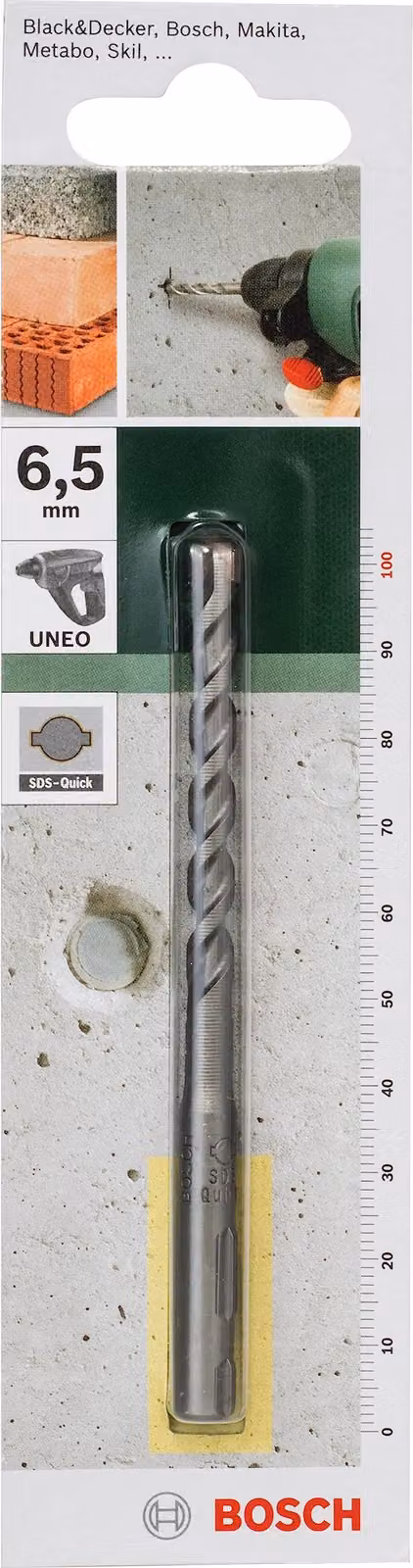 Trapano per calcestruzzo Bosch Home and Garden, sistema SDS-Quick (diametro 6,5 mm)