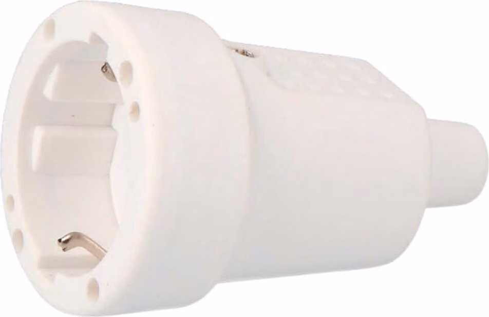 Edm Pvc 10/ T/tl Ip44 Base aria 4,8 Mm 16a 250v Bianco Bianco Taglia unica