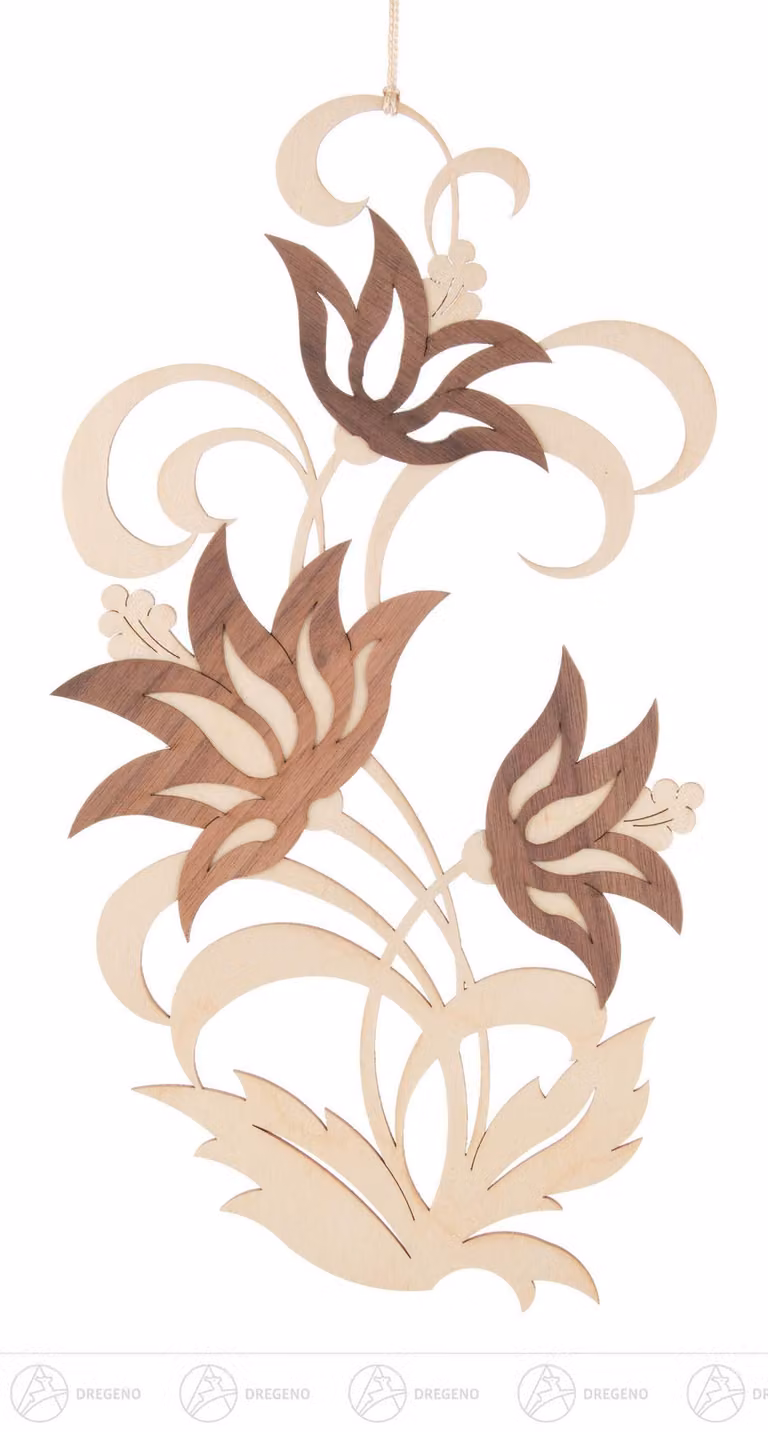 Decorazione per finestre, immagine di fiori di loto. Dimensioni: circa 14,5 cm x 27 cm. NUOVO