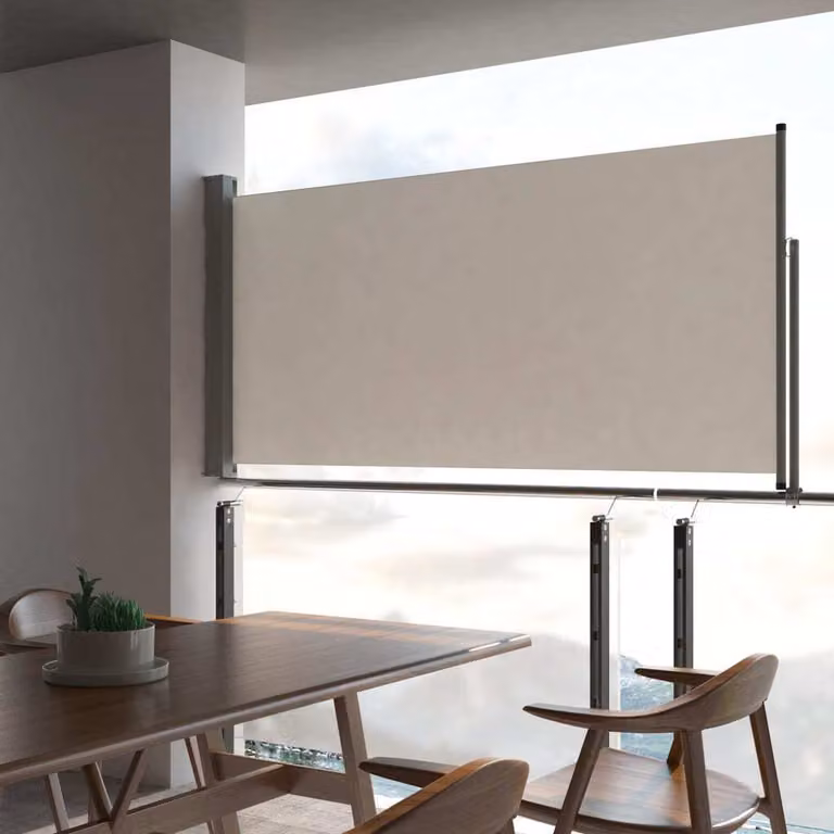 Maison Exclusive - Tenda laterale estensibile 120x300 cm Crema