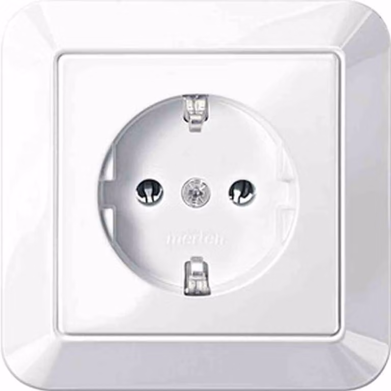Presa MERTEN SCHUKO 16A MEG2301-1019 in plastica polare con piastra di copertura MEG2 MEG2301-1019 (MEG2301-1019)