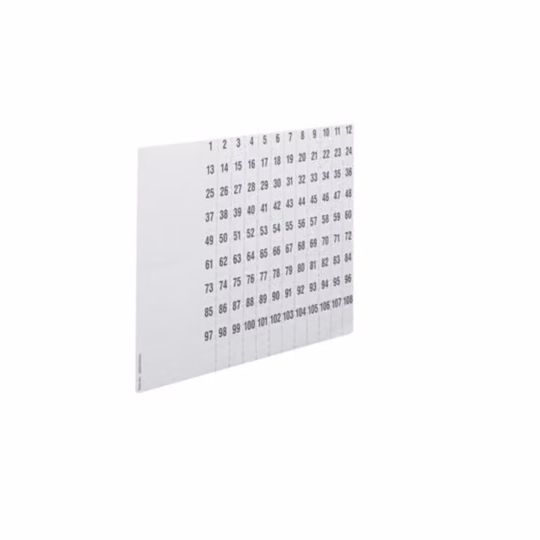 Hager ZZ90C etichetta autoadesiva quadrata bianca 1080 pezzi (ZZ90C)