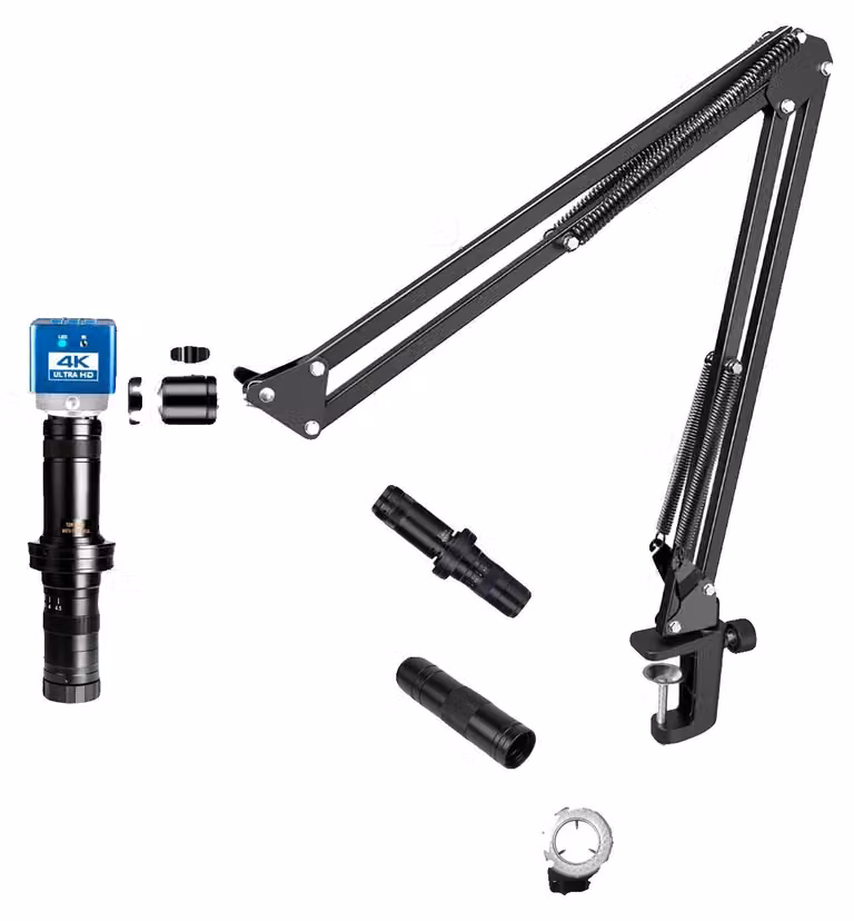 Microscopio digitale, ingrandimento 500x, alta risoluzione, braccio di supporto 215x150, sensore Sony IMX415