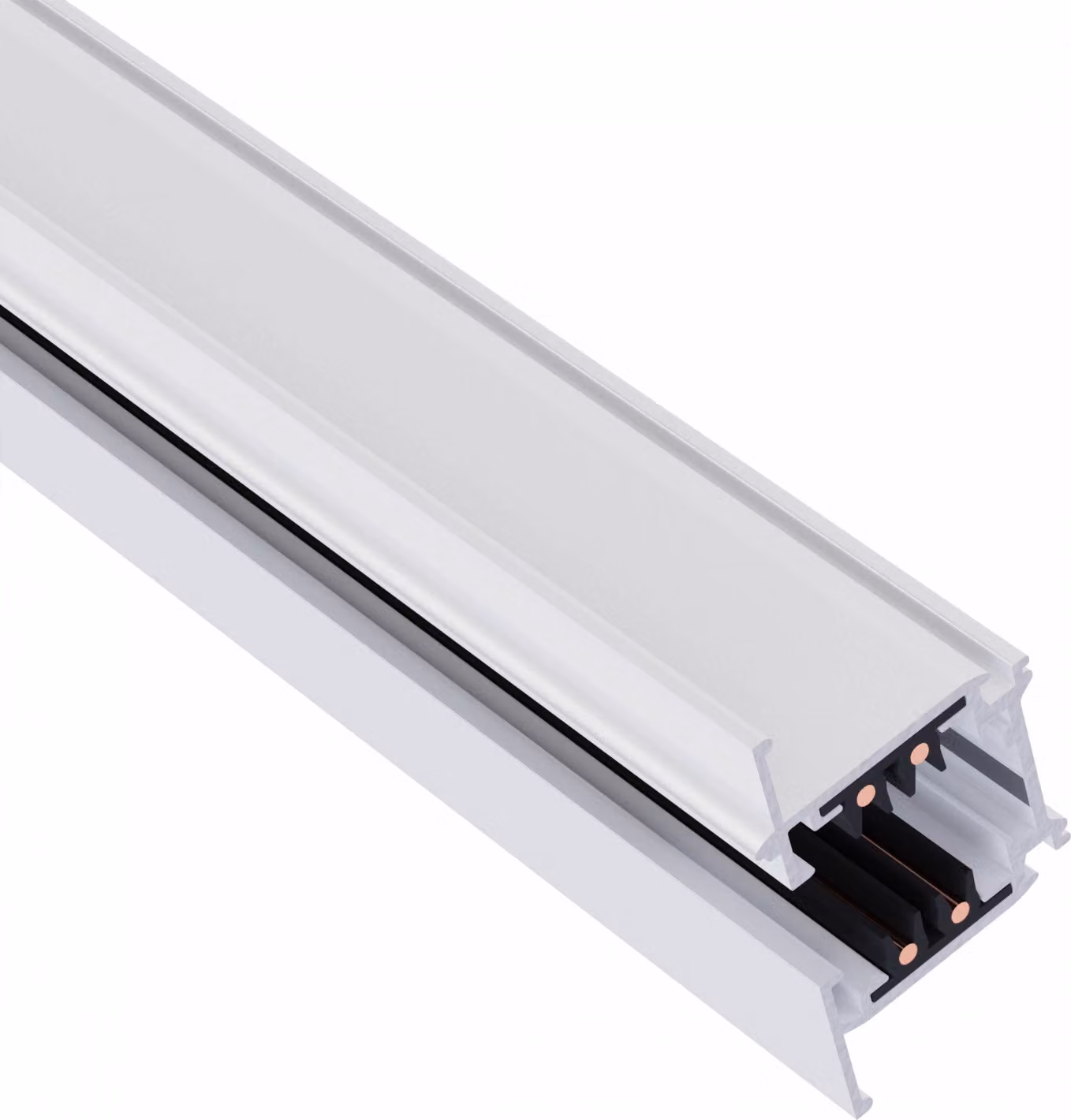 Spectrum LED Binario elettrico trifase (SPS 2) da incasso 1 m per sistema a binario Luci Faretti IP20 Bianco 100 cm