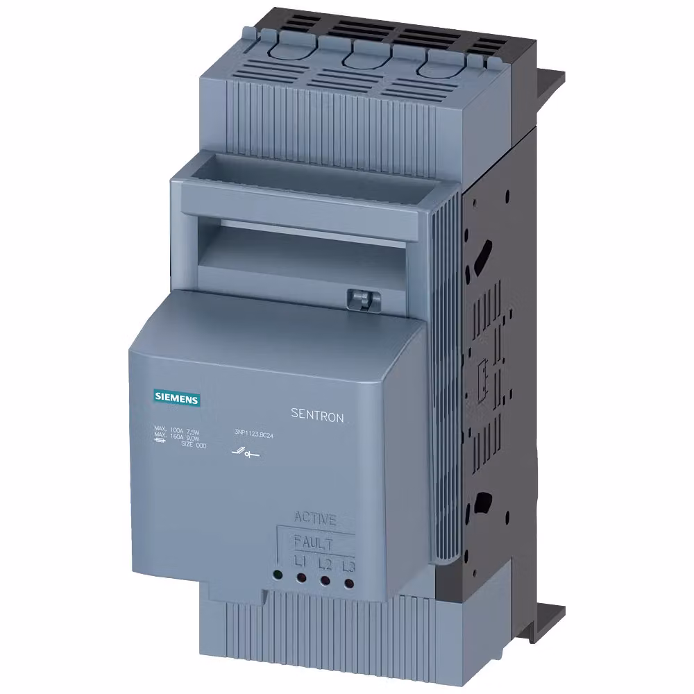 SIEMENS 3NP1123-1BC24 Sezionatore con fusibile Calibro fusibile = 000 160 A 690 V/CA