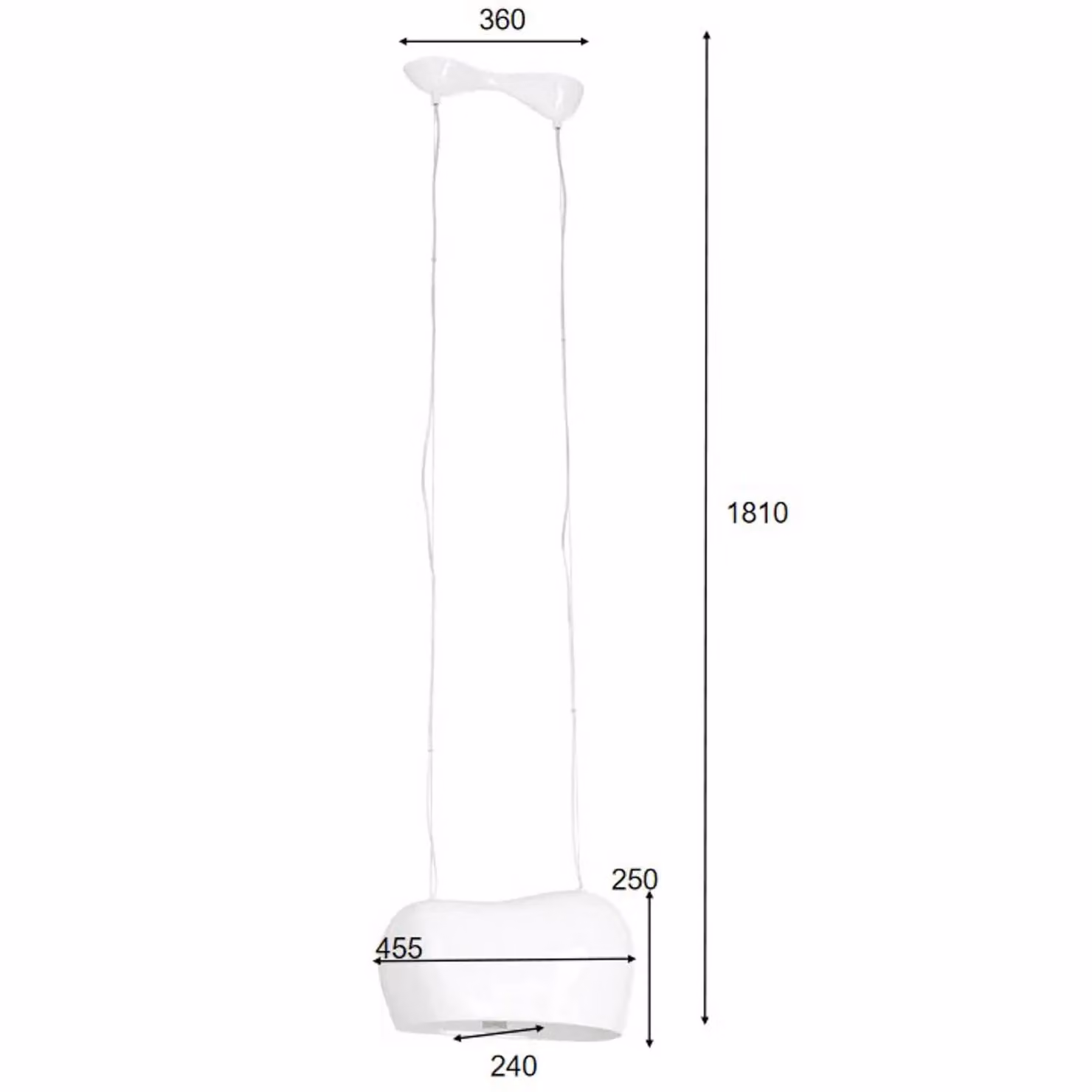 KARE Lampada a sospensione in vetro Cloud, dimmerabile, Bianco / Opale, Soggiorno / Sala da pranzo, Plastica, Moderno, Lampada a sospensione