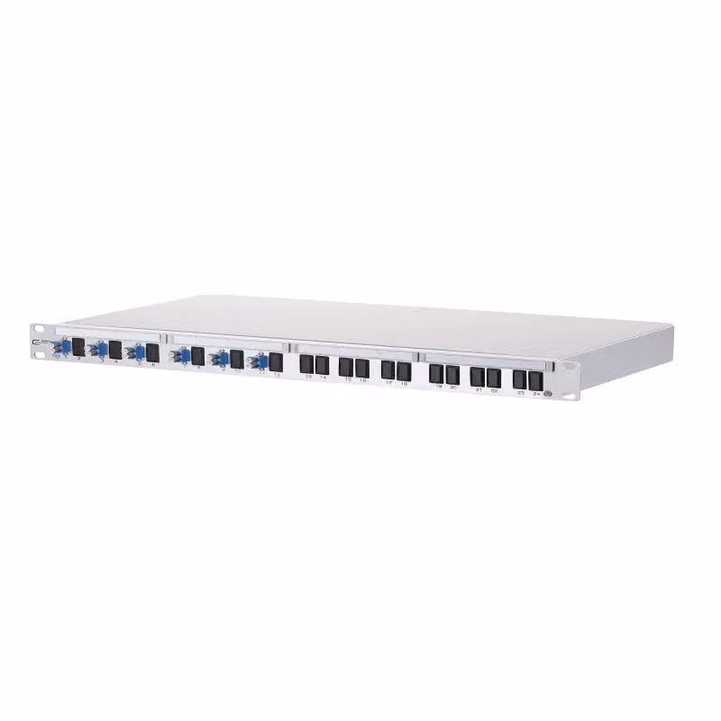 Metz Connect OpDAT PF Patchfeld splice 6xLC-D (blu), OS2, grigio 1502097406-E