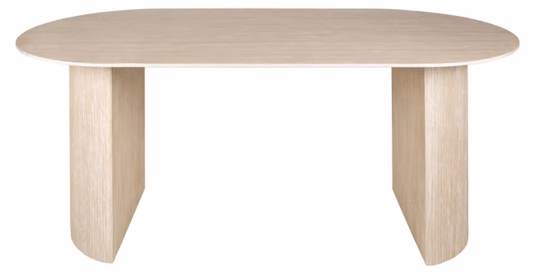 Tavolo da pranzo FURNLUX Romano Beige 180 cm / Colore principale: beige / Dimensioni: 180 x 77 x 90 cm