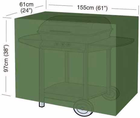 coperchio per griglia CLASSIC "L" 155x61x97cm, PE 90g/m2