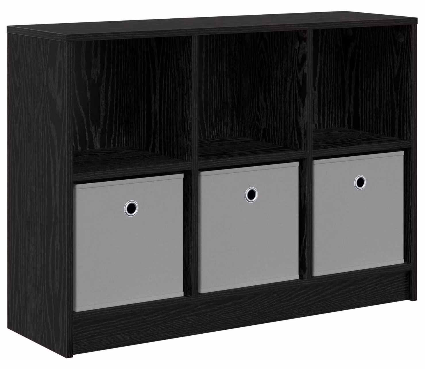 Credenza con cassetto Rovere Nero 88,5 x 27,5 x 63,5 cm
