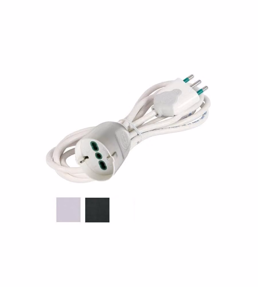 Prolunga M 10 3X1,50 Bianco Presa Schuko 92664 Fme