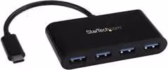 Hub USB 3.0 Startech.Com con 4 porte USB-A, Nero, HB30C4AB