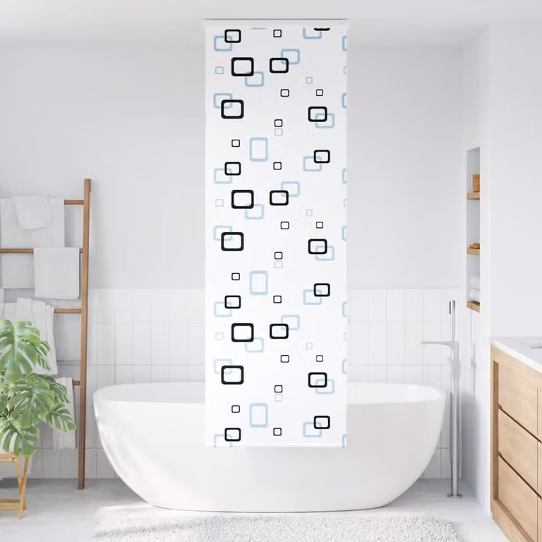 vidaXL Tenda a Rullo per Doccia Cassonetto 60x240 cm Larghezza Tessuto