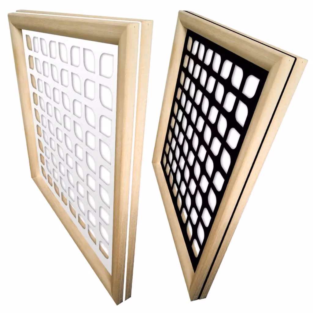 Moduli Decorativi Signorbit in Legno e PVC Bianco, Forma Quadrata, L/P/H: 98 x 98 x 98 cm – 2