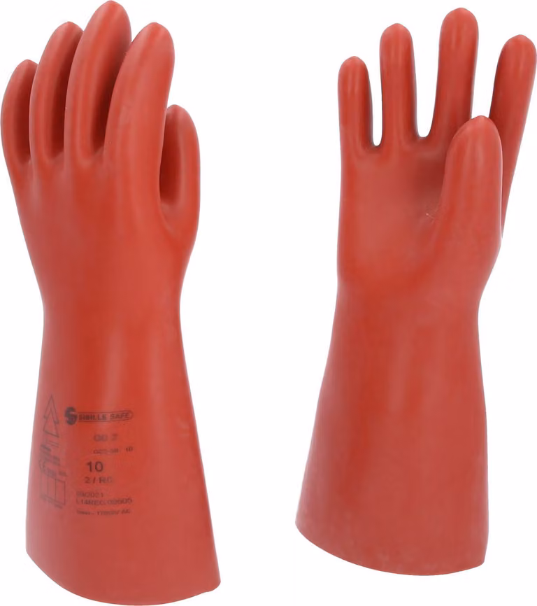 KS TOOLS Guanto di protezione per elettricisti con protezione meccanica taglia 10 classe 2 rosso - 117.0075