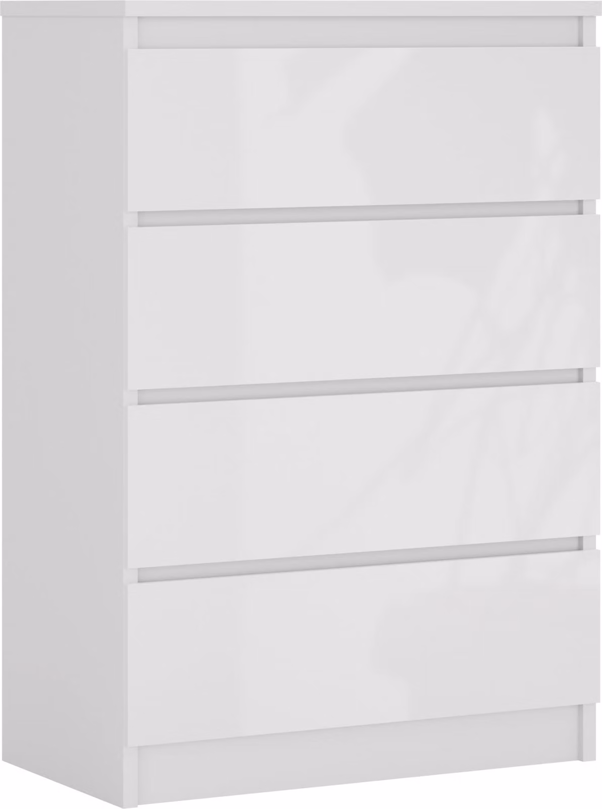 Comodino, 70 cm, bianco, 70 x 101 x 39 cm