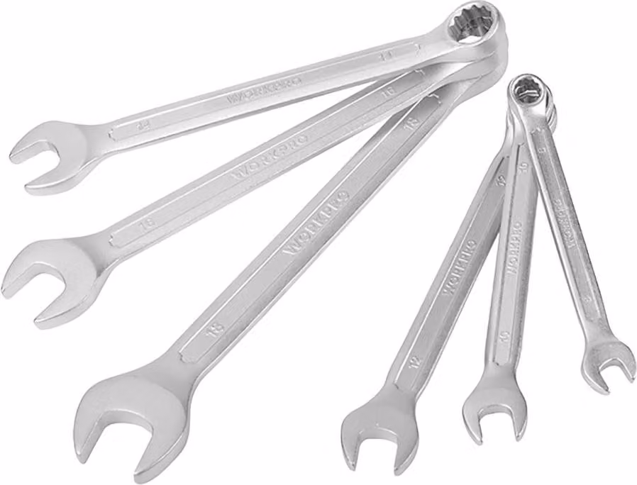 Chiavi Cr-V assortite, 8 - 18 mm, set da 6 pezzi