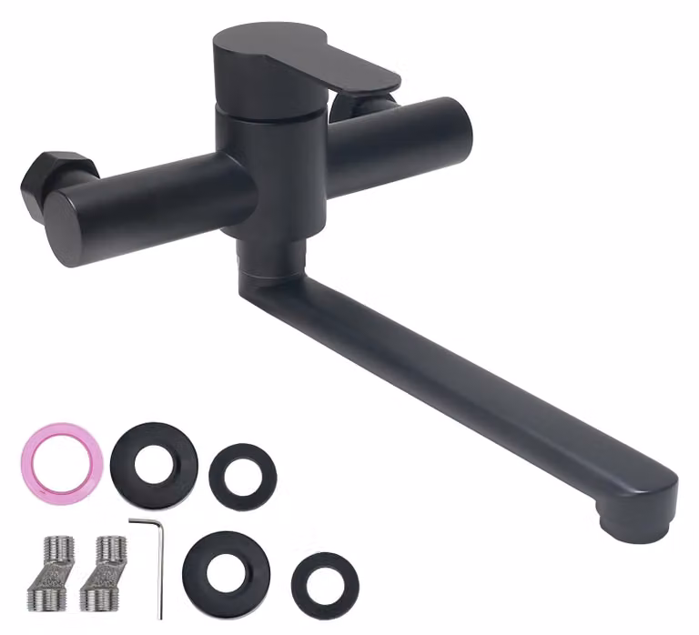 Miscelatore per cucina con funzione di rotazione a 360° e valvola in Vetroceramica