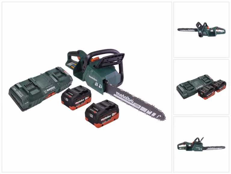 Metabo MS 36-18 LTX BL 40 Tagliabordi a batteria 36 V ( 2x 18 V ) 40 cm 22 m/s Brushless + 2x batteria 8,0 Ah + doppio caricatore