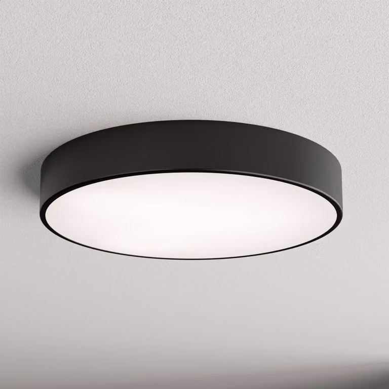 Plafoniera soffitto Cleo TEMAR LIGHTING, dimmerabile, Nero, Soggiorno / Sala da pranzo, Moderno, Plafoniera