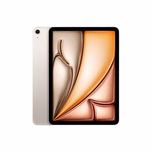 Apple iPad Air 11'' con chip M3: Apple Intelligence, 1 TB, fotocamera frontale e posteriore da 12MP, Wi-Fi 6E + reti cellulari 5G, Touch ID, un giorno intero di batteria — Galassia