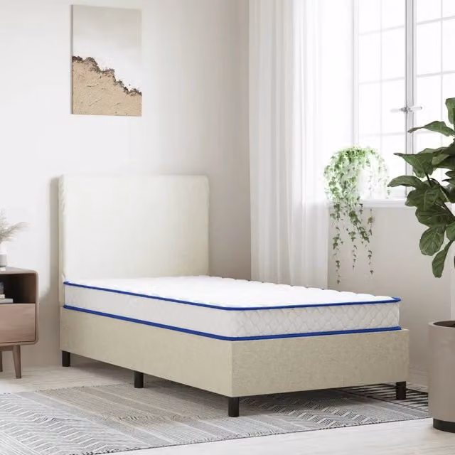 Materasso viscoelastico in memory foam bianco vidaXL morbido L/P/H: 200 x 90 x 17 cm