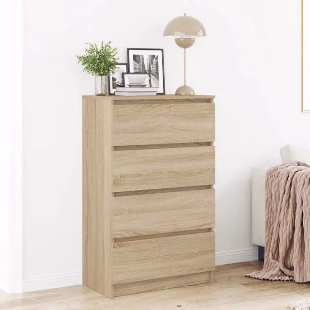 Credenza Rovere Sonoma 60x35x98,5 cm in Legno Multistrato 800534