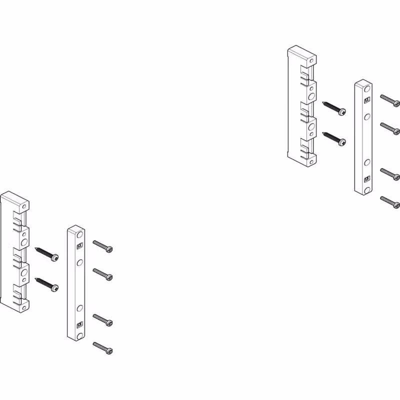 Modulo sbarra collettrice ABN piatto 1-2FB/2RE 60 mm per CU 12x5 - 30x10 mm, a 3 poli, EBM 32 mm MFS22603