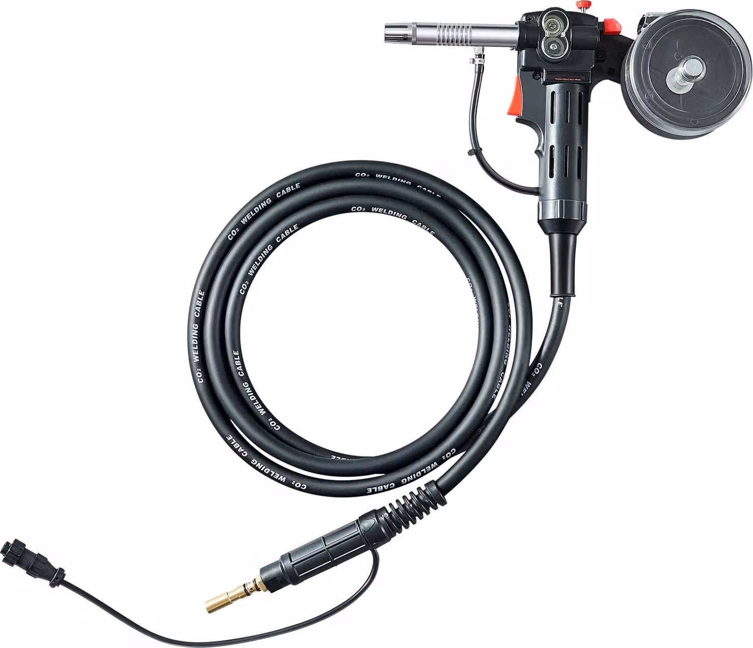 SucceBuy Pistola a bobina da 100 amp con cavo da 10 piedi - Compatibile con le saldatrici Mig Hobart Handler 210 MVP. Ideale per fili di saldatura da 0,023", 0,030" e 0,035" con filo animato/solido/alluminio