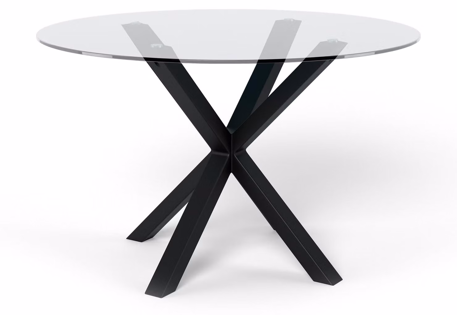 Tavolo da pranzo Stela, struttura in metallo nero