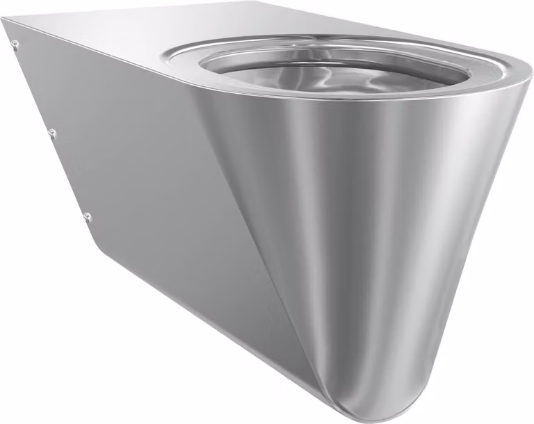 KWC AR T-WC, CAMPUS, acciaio inox, sospeso, 360x351x700 mm, senza barriere, senza sedile