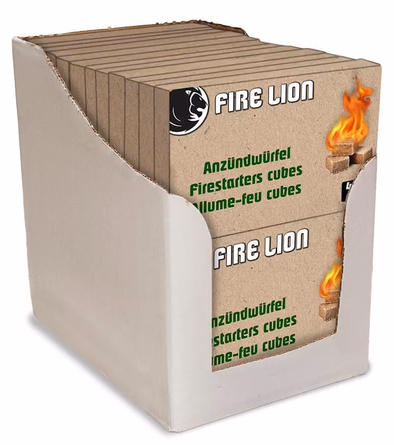 24 confezioni contenenti 32 pastiglie accendifuoco per camino, barbecue e fornello – Qualità sostenibile