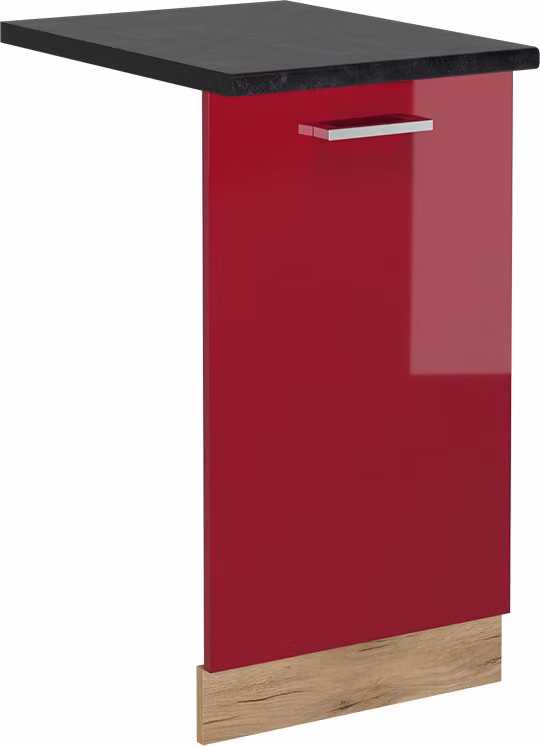 Pannello frontale della lavastoviglie Vicco R-Line Rosso lucido 45 cm , PL Antracite, Model 54949
