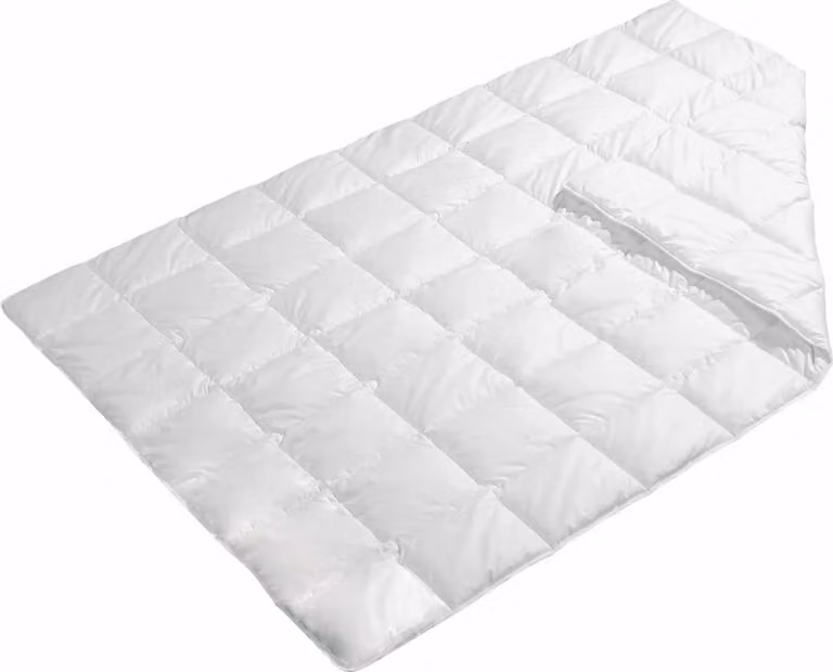 Piumino in microfibra, leggero, in tessuto misto, lavabile, facile da lavare, di alta qualità, resistente, delicato sulla pelle, 155x220 cm, bianco