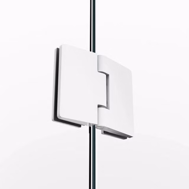 Box doccia frontale GLASS fisso + porta battente chiusura magnetica 75 cm (72-74; fisso 25+porta 50) rame