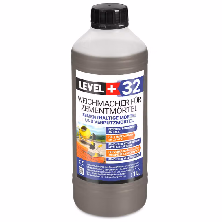 Plastificante per malte e intonaci 1L Livello+32