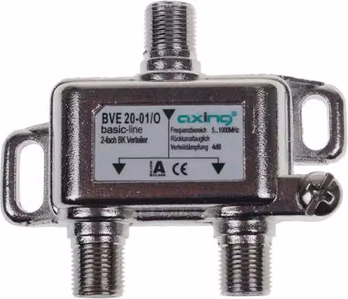 Distributore a 2 vie Axing BVE02001 , 5...1006 MHz