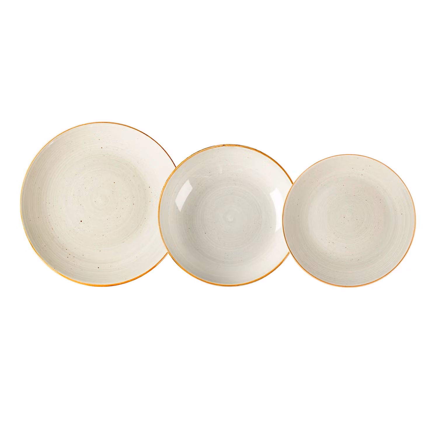 Servizio di piatti Alamos di GUSTO CASA in stoneware, 18 pezzi, colore beige – 1