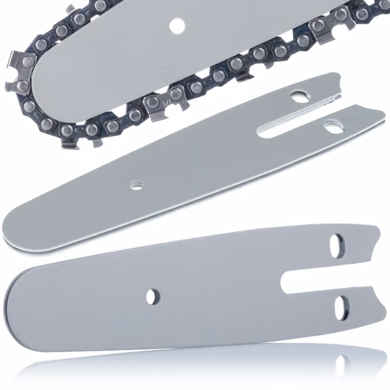 Rosfix Barra di Guida da 4" - Realizzata in Acciaio di Alta Qualità | Lunghezza 13 cm, Passo Catena da 1/4"