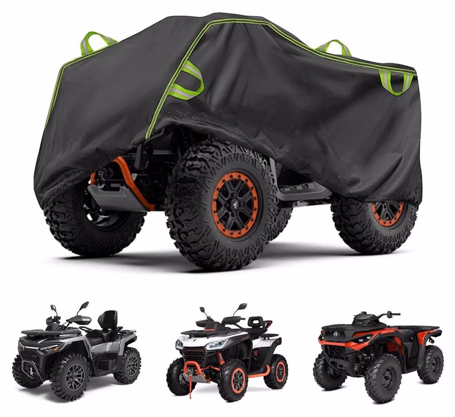 Telo protettivo per quad, 210D, impermeabile, resistente al vento, con protezione UV, in tessuto Oxford, dimensioni 220x106x98 cm