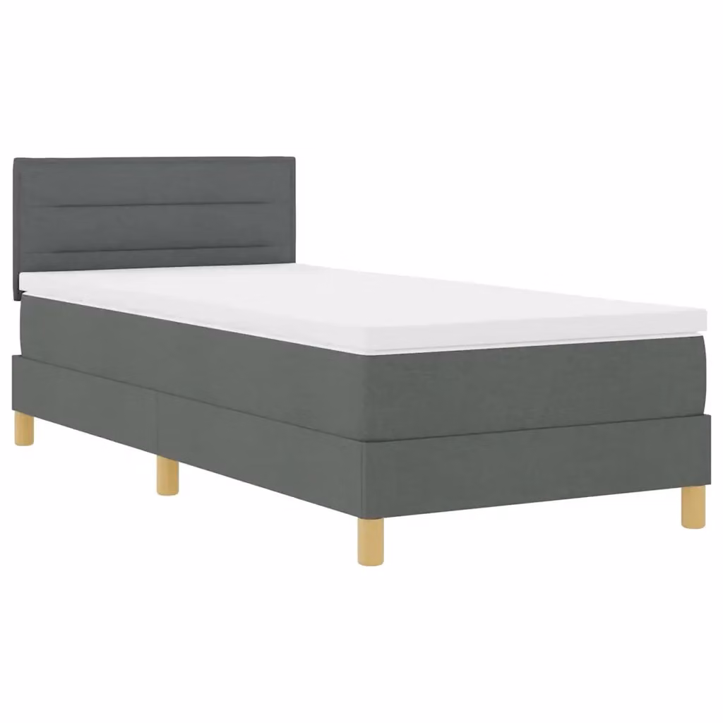 Letto ibrido vidaXL con illuminazione LED sottostante e porta di ricarica USB, Grigio, L 80 x P 200 cm – 2