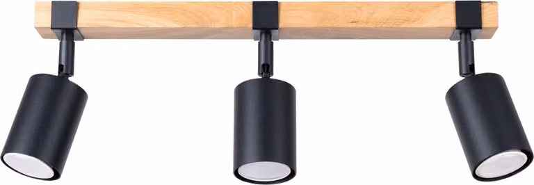 Faretto spot NORDAL nero 3xGU10x10W in metallo, dimensioni: 17,2x6x54 cm, IP20, Pure Lume