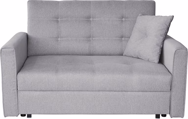 MIRJAN24 Divano letto Viva Lux II, elegante divano imbottito del produttore, divano a due posti con funzione letto e contenitore (Tatum 279)