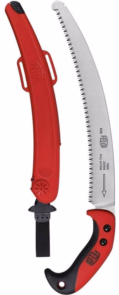 Seghetto da falegname con lama curva da 33 cm, inclusa custodia