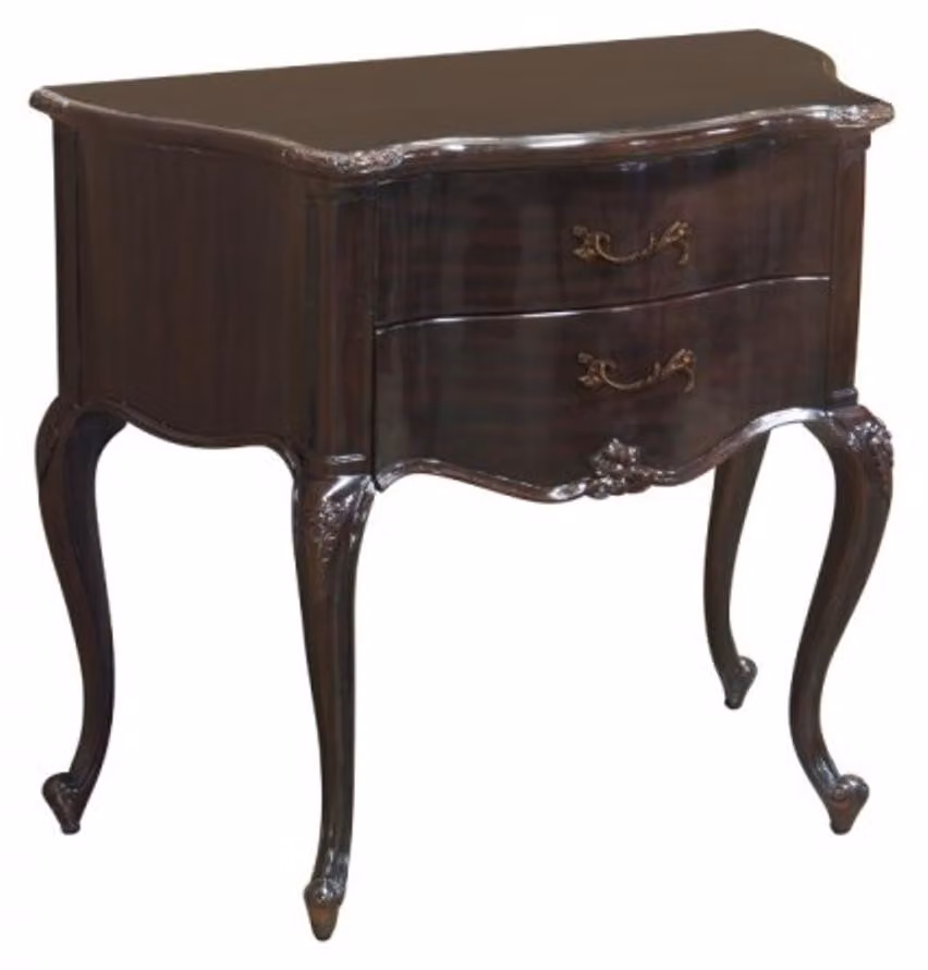 Comò in stile barocco, marca Casa Padrino, colore marrone-rosso, larghezza 80 cm, altezza 70 cm - Mobile in stile barocco