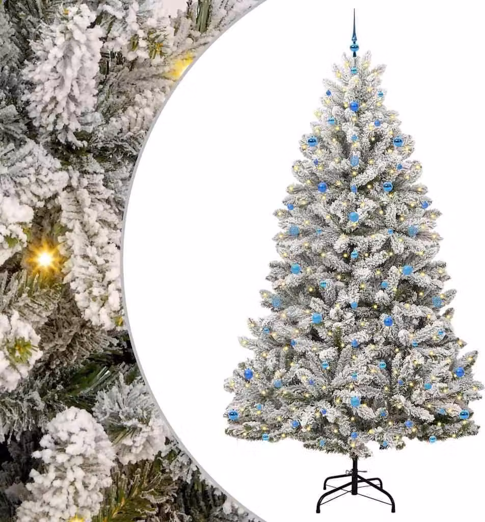 Albero di Natale artificiale con 300 LED Verde e Bianco 270 cm
