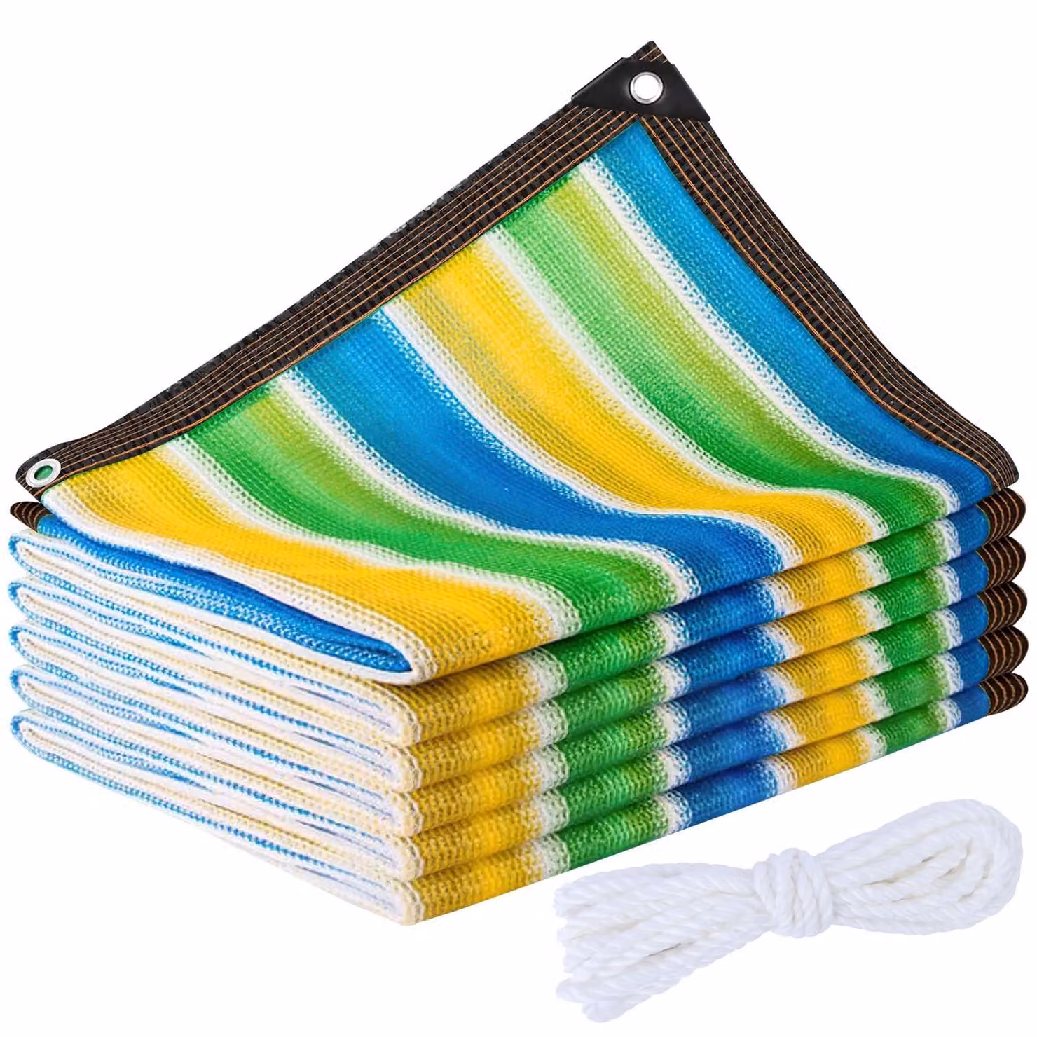 Solidchoice - Tenda parasole a rete con fori, 2 x 3 metri, resistente ai raggi UV al 90%