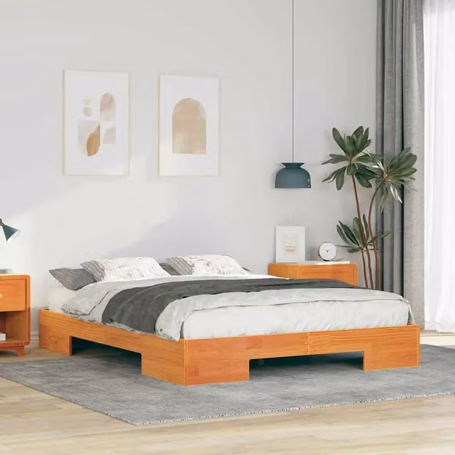 Struttura del letto-Giroletto Marrone 150 x 200 cm 679751